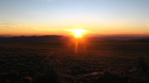 Tramonto spettacolare dal Monte Petrano